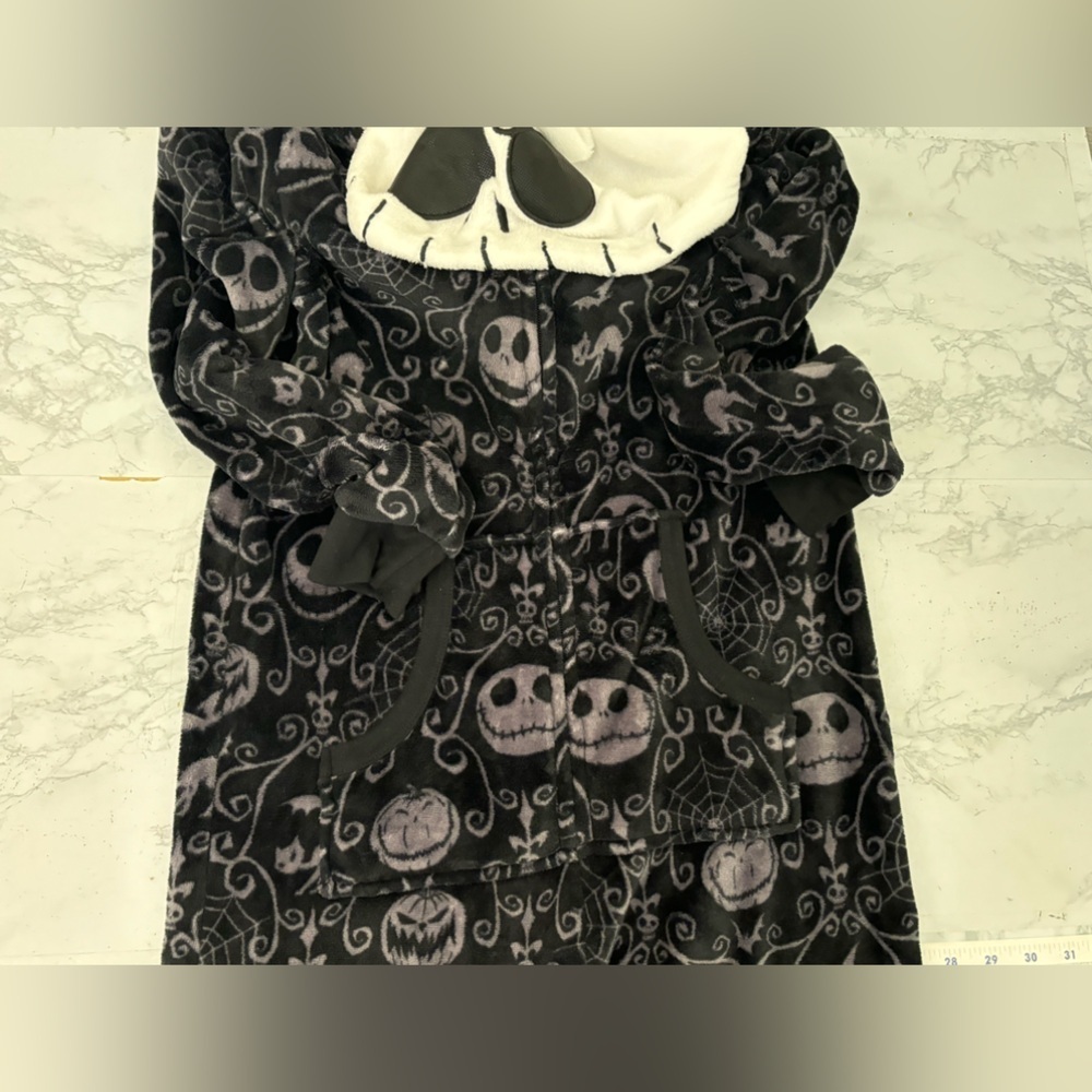 The Nightmare Before Christmas Jack Skellington One Piece Womens M Hooded - Picture 2 of 6